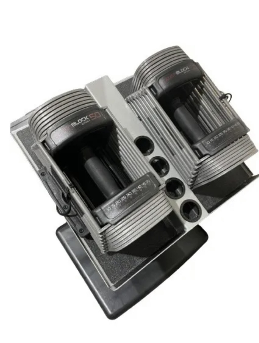 パワーブロックタイプ 可変式ダンベル 50ポンド2個 【手渡し限定】中古