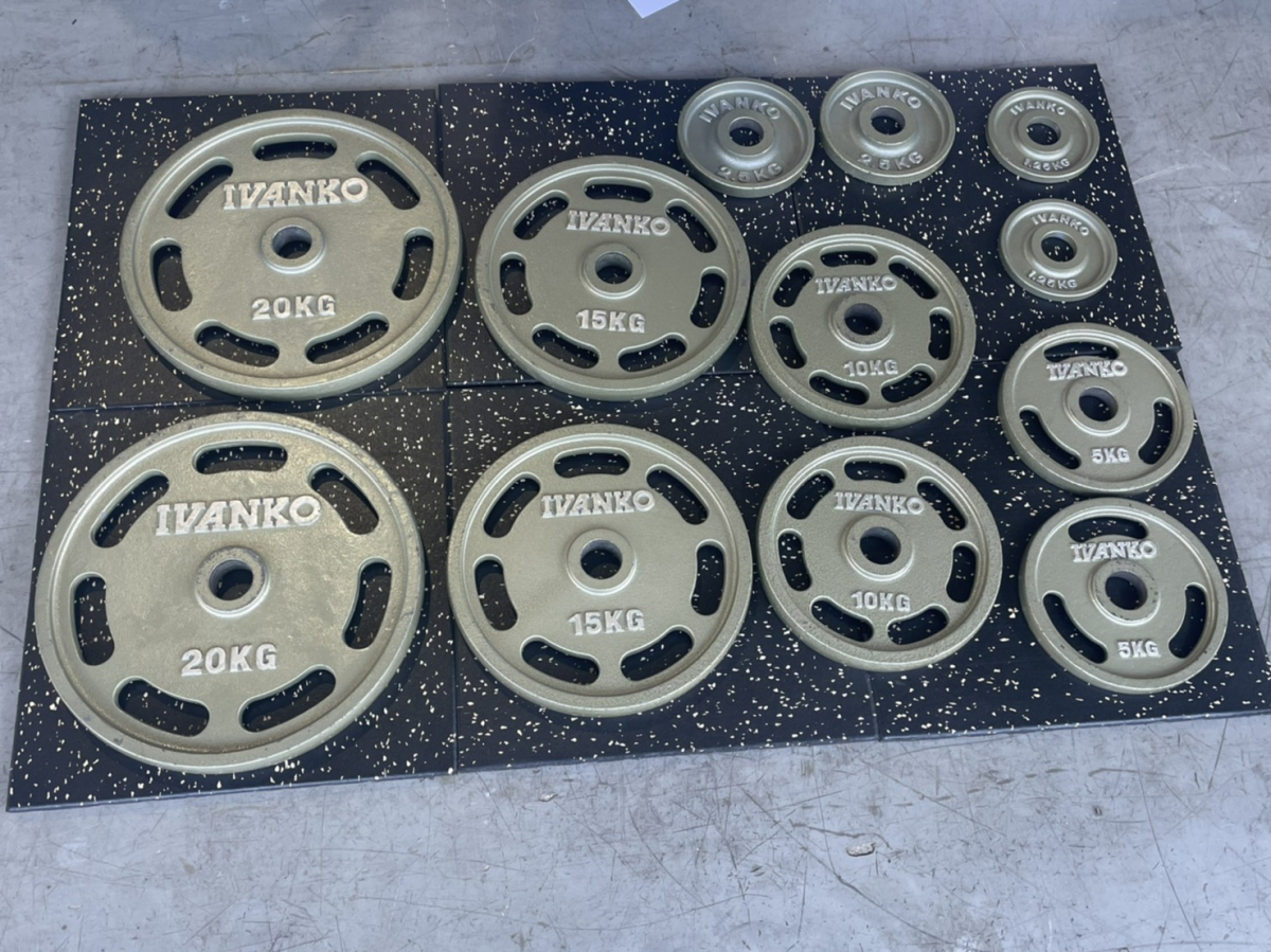 IVANKO バーベル ラバープレート 10kg✕2枚 IVANKO バーベル ラバー