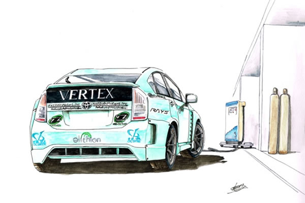 D1 OFFICIAL WEBSITE - 2015 D1GP KICK OFF DRIFT - FR & EV Prius Drift