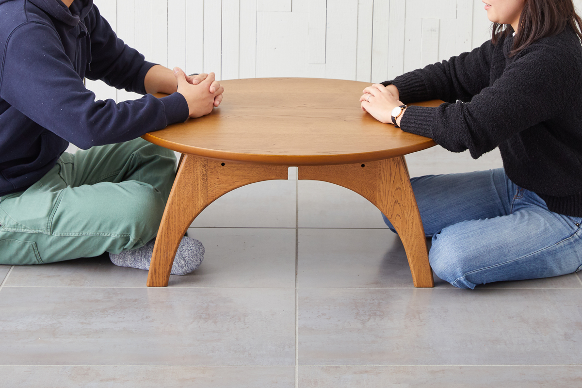 ラウンド型こたつテーブル｜MACKEY（マッキー）コーヒーテーブル