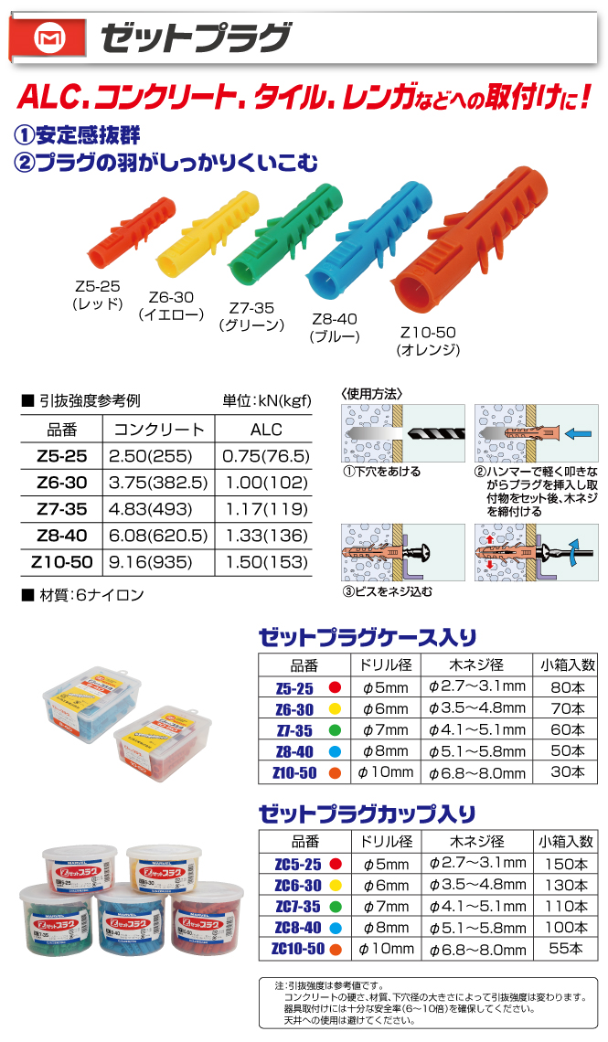 Z5-25 ゼットプラグ(ケース入り)｜電設工具のメーカー。（株）マーベル