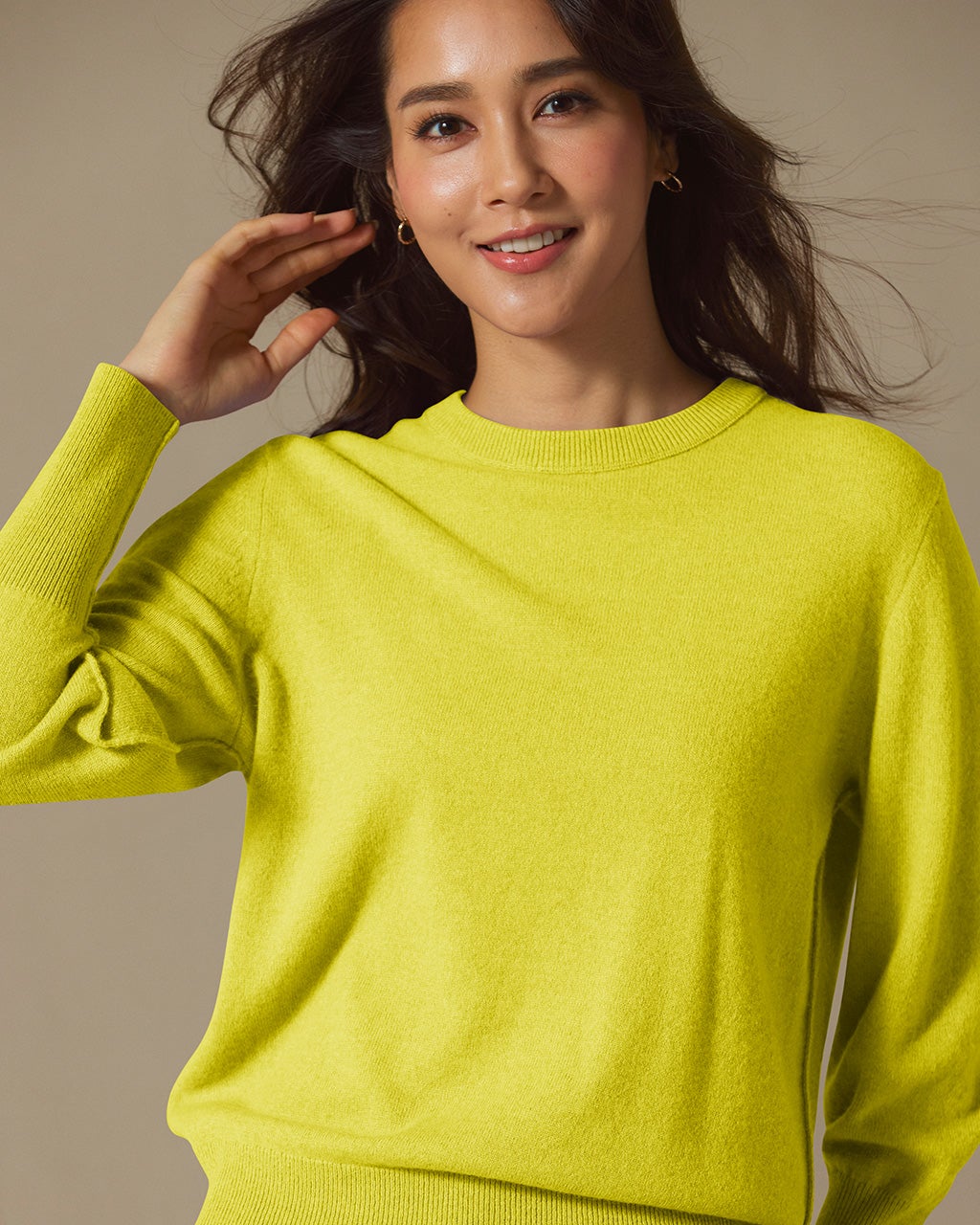 プレミアムカシミヤ・クルーネックセーター/DoCLASSE