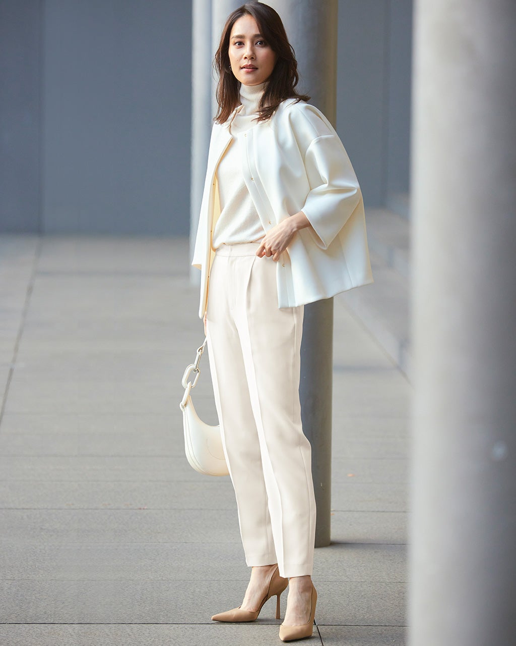 スマートツイル・テーパードパンツ/DoCLASSE