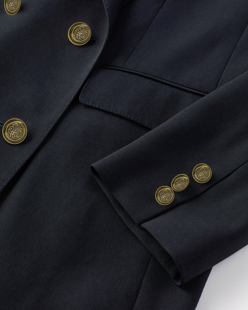 尾州産ミックスウール・ダブルブレストジャケット/DoCLASSE