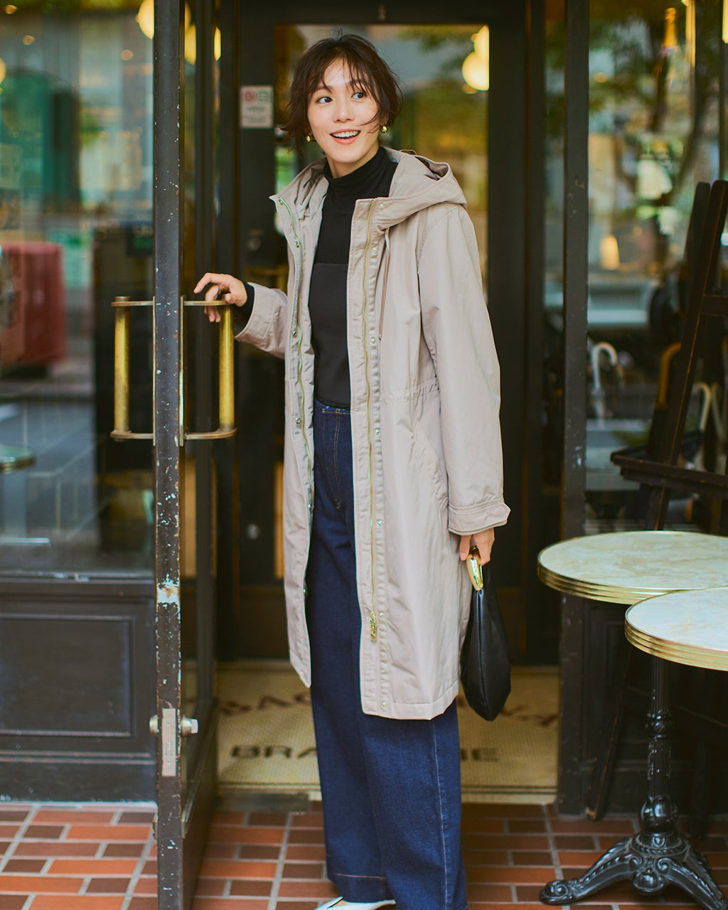 マジカルサーモ・グログランコート／立体フード/DoCLASSE