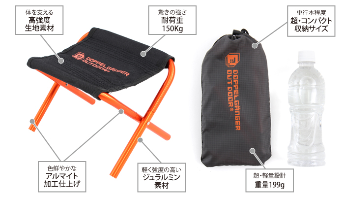 販売終了】ウルトラライトマイクロチェア C1-54 - DOD（ディーオー