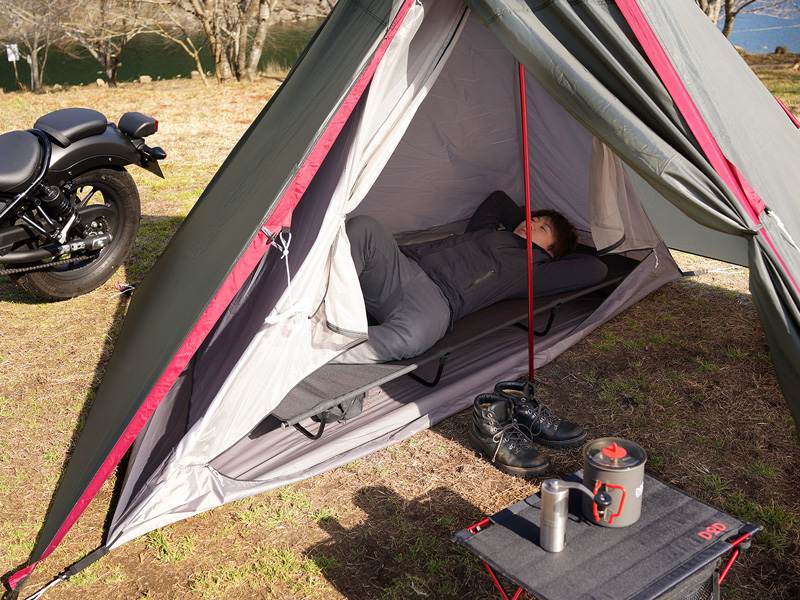 ライダーズワンポールテント（グレー） T1-442 - DOD（ディーオー