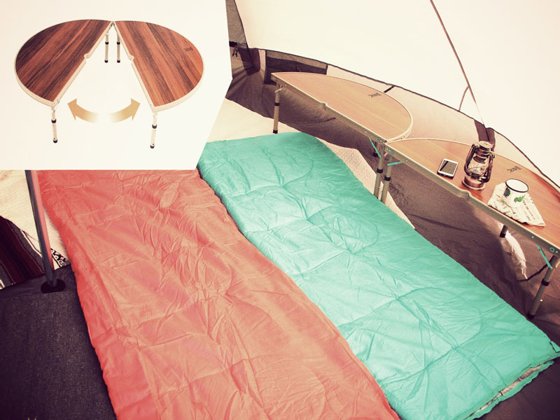 ワンポールテントテーブル（ブラウン） TB6-487 - DOD（ディーオー