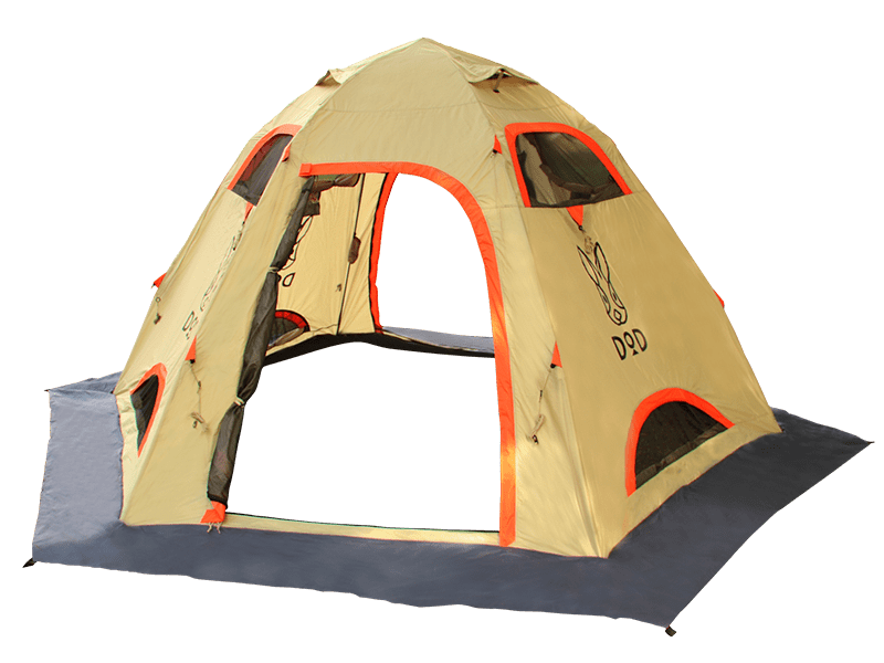 販売終了】ワンタッチフィッシングテント（ベージュ・8人用） T8-558