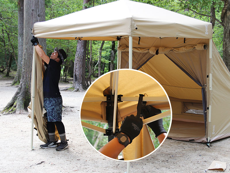 販売終了】TCサイドパネルM（カーキ） PL5-678-KH - DOD（ディーオー