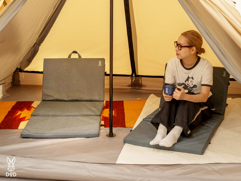 ザシキソファハーフ（グレー） C1-192-GY - DOD（ディーオーディー