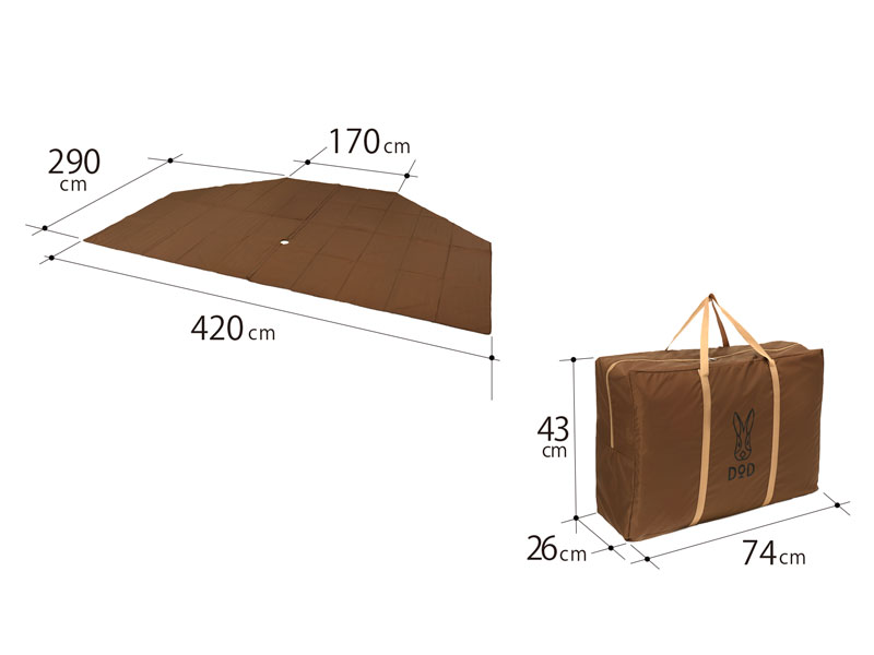ヤドカリテント用マット MA6-772-BR - DOD（ディーオーディー）【公式