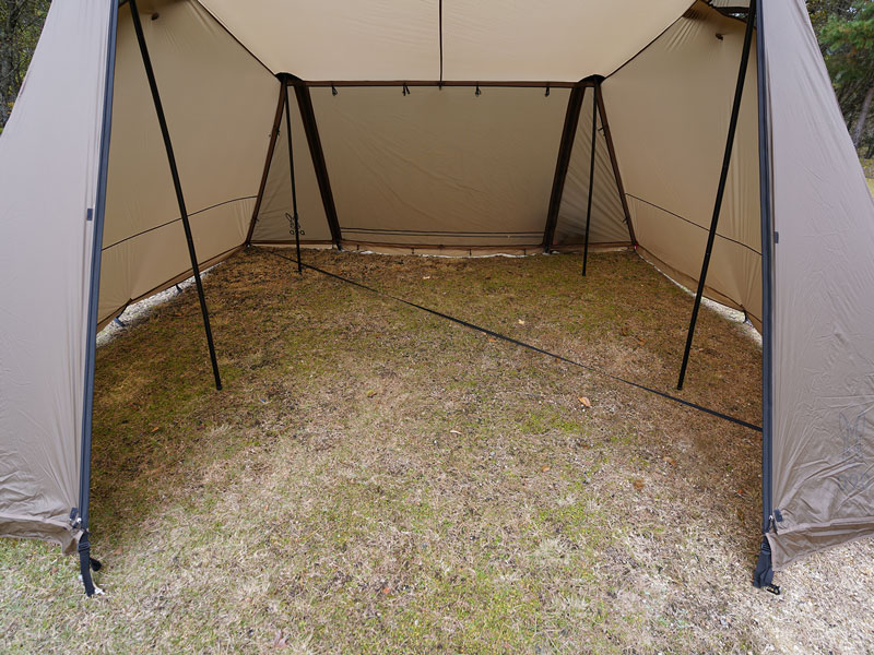 DOD 4×4 BASE ヨンヨンベース ブラウン シェルター型テント 簡単設営