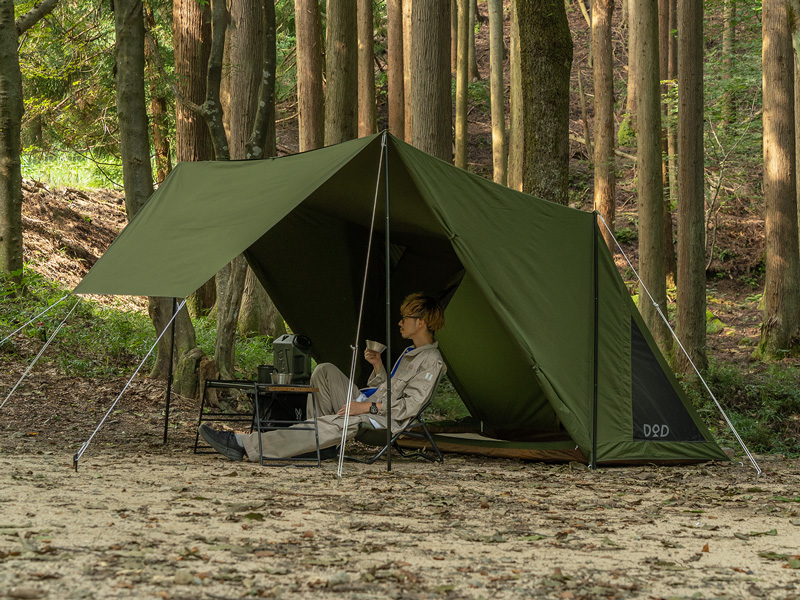 YK-TN013 ティピ型山岳テント オリーブグリーン YK-TN013 ティピ型山岳