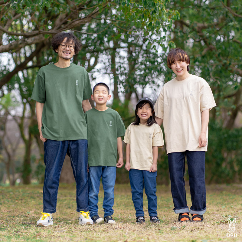 メチャシックパックTee（カーキ/ベージュ） TS002-KB-110/130/150/S/M