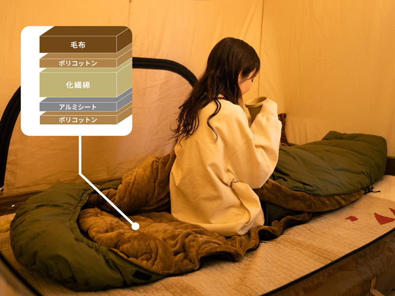 DOD 寝袋 ブラウン 調整可能ストラップ DOD 寝袋 ブラウン 調整可能