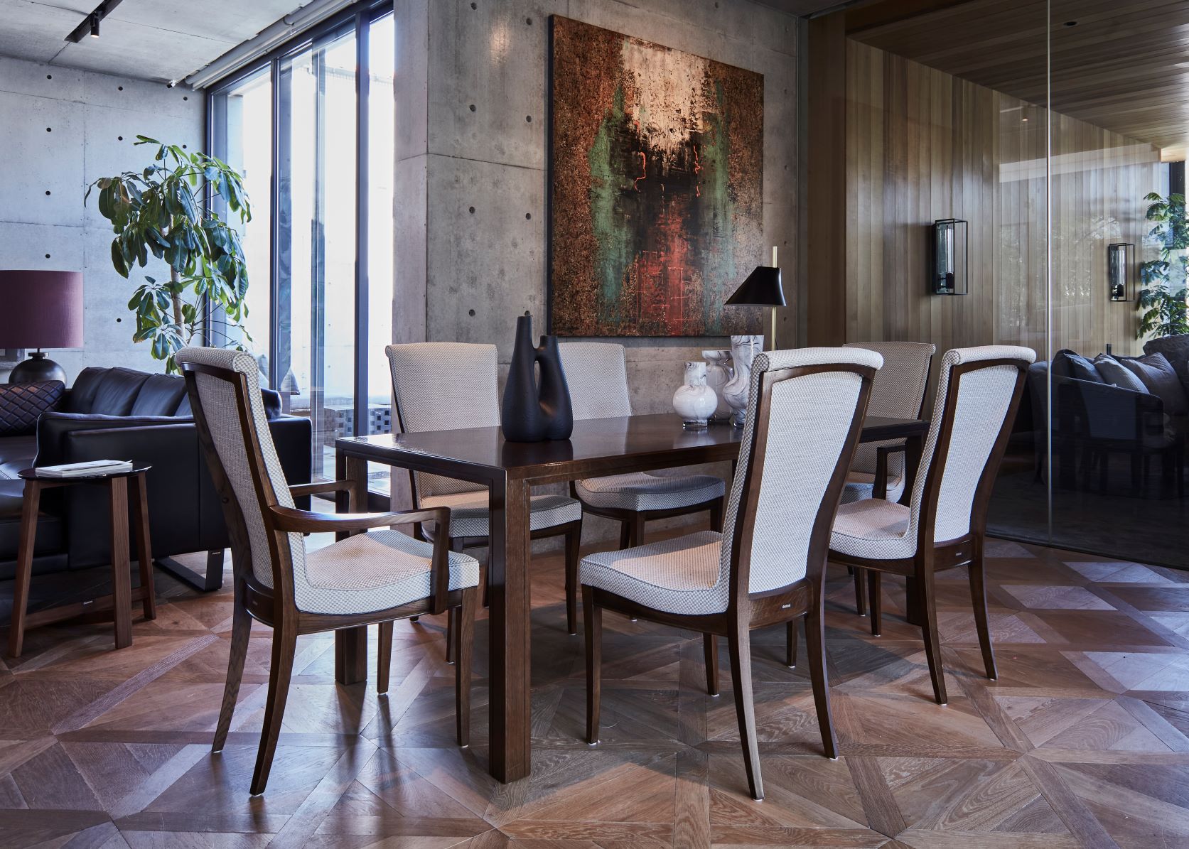 昭和レトロ】カリモク ドマーニ アームチェア 木製フレーム 昭和レトロ