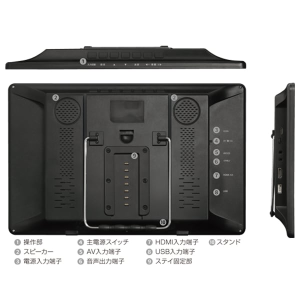 大きい画面で楽しみ放題☆車載リアモニター 14インチ｜カー・自転車