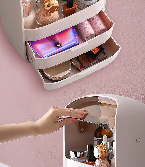 中身が見やすいコスメボックス Ravis ラヴィス - 家具専門店どあどあ