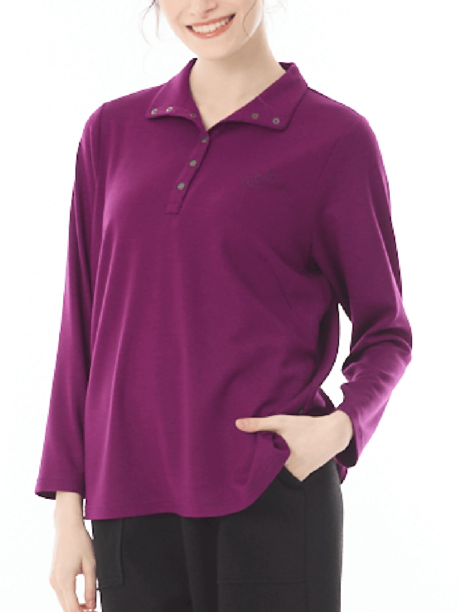 洗えるウール 襟付きカットソー｜アトリエドール公式オンライン