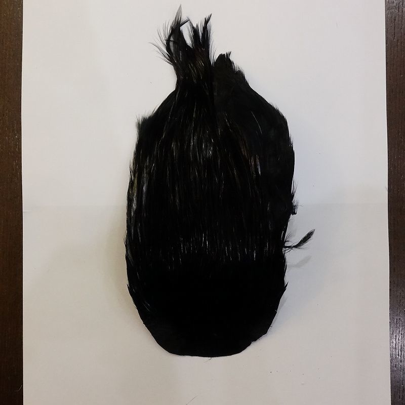 ANGLE】インドコックハックルケープ(ブラック)