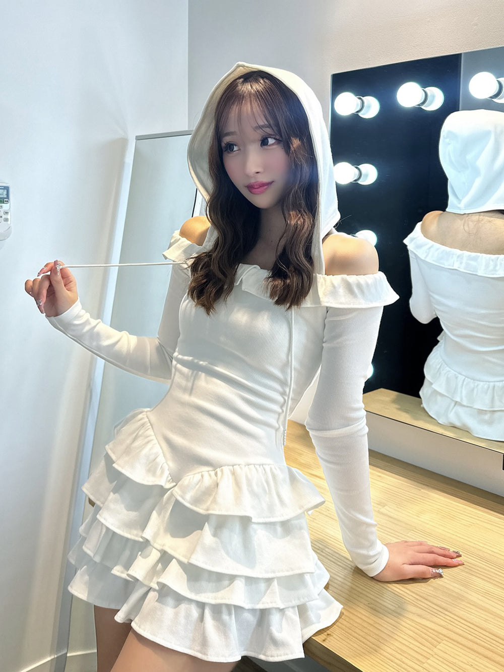 ボリュームフリルリブミニワンピース – Darich (ダーリッチ)