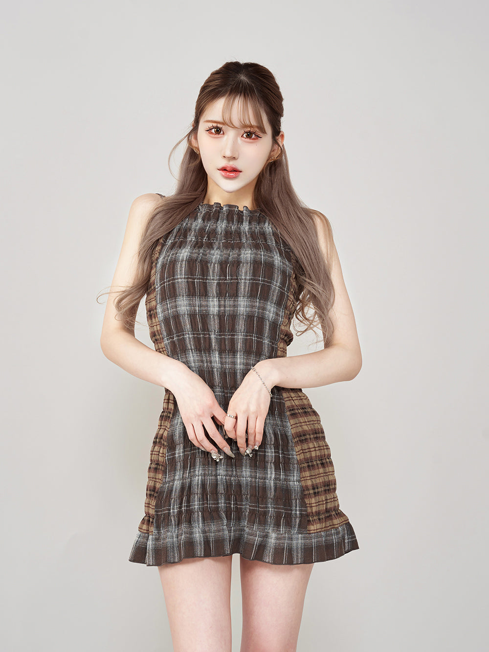 チェックコンビミニワンピース – Darich (ダーリッチ)