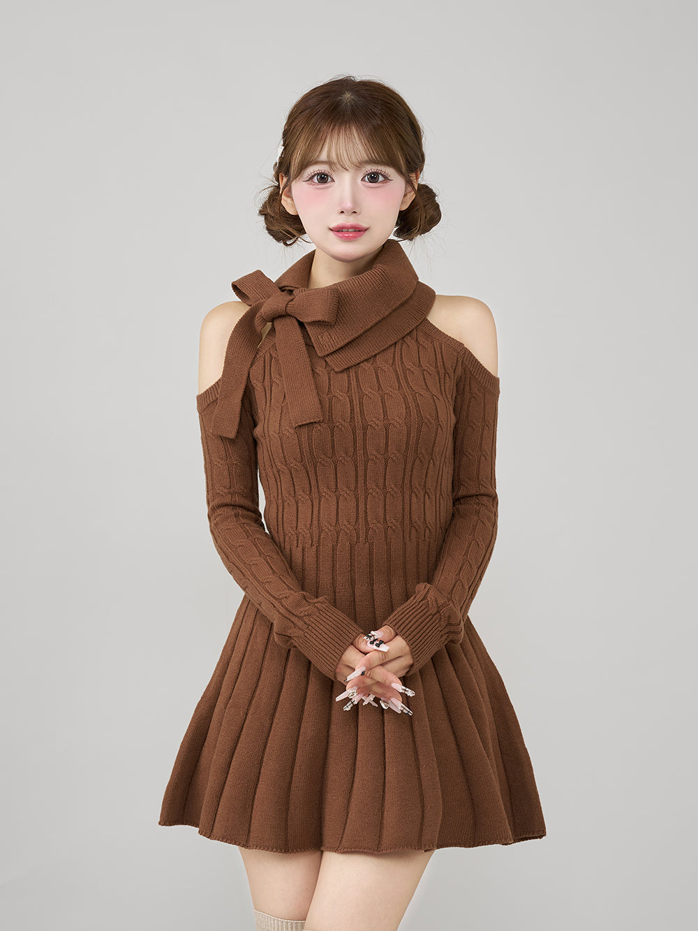 ポイントチェックニットミニワンピース – Darich (ダーリッチ)