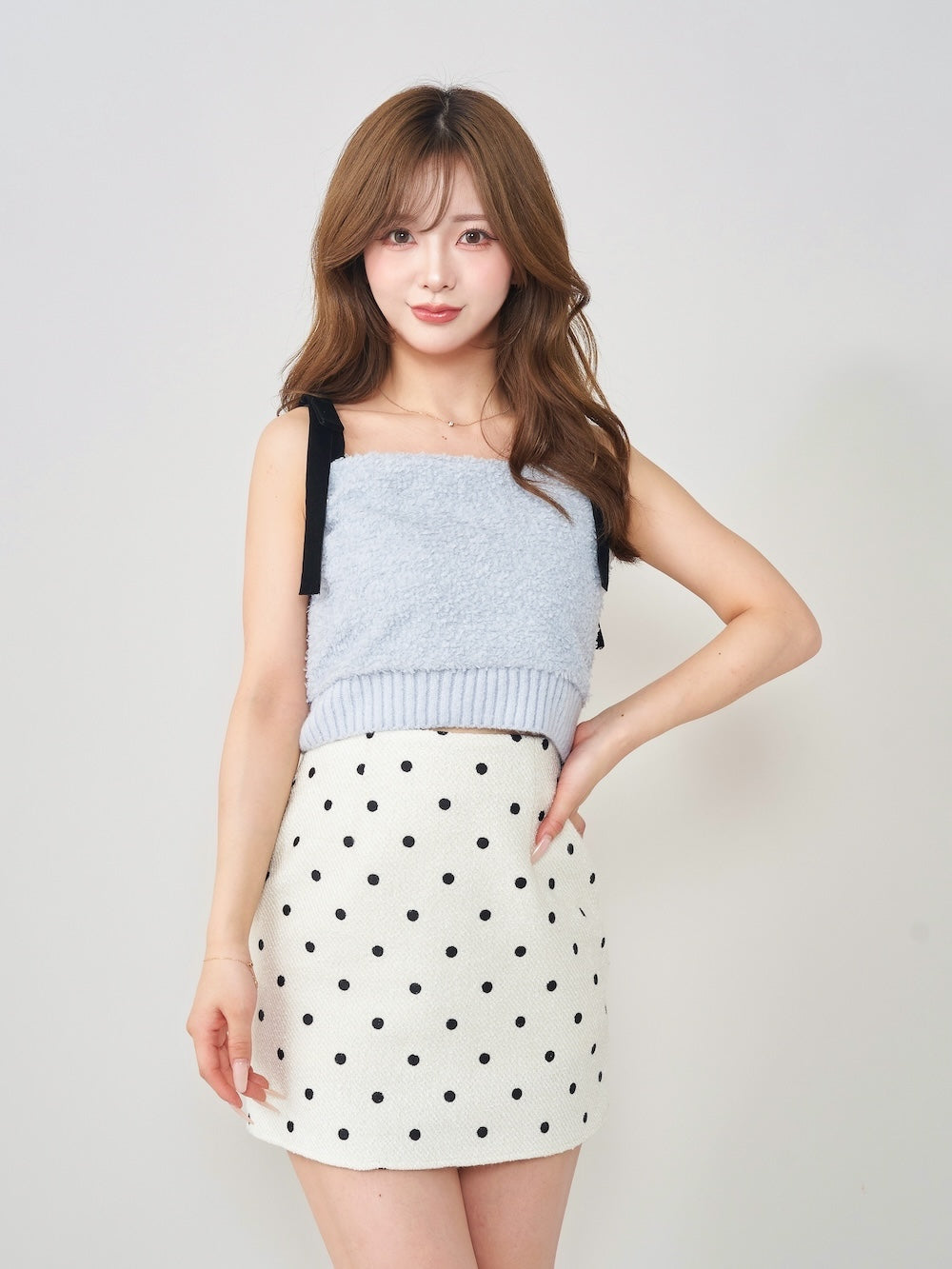 カーブラインプリーツミニスカート – Darich (ダーリッチ)