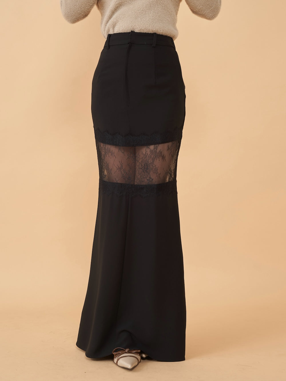 Darich レーススイッチングロングスカート レーススイッチングロング