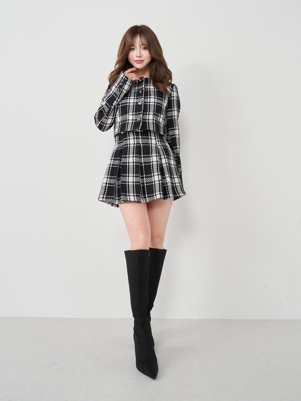 ツイードフレアミニワンピース – Darich (ダーリッチ)