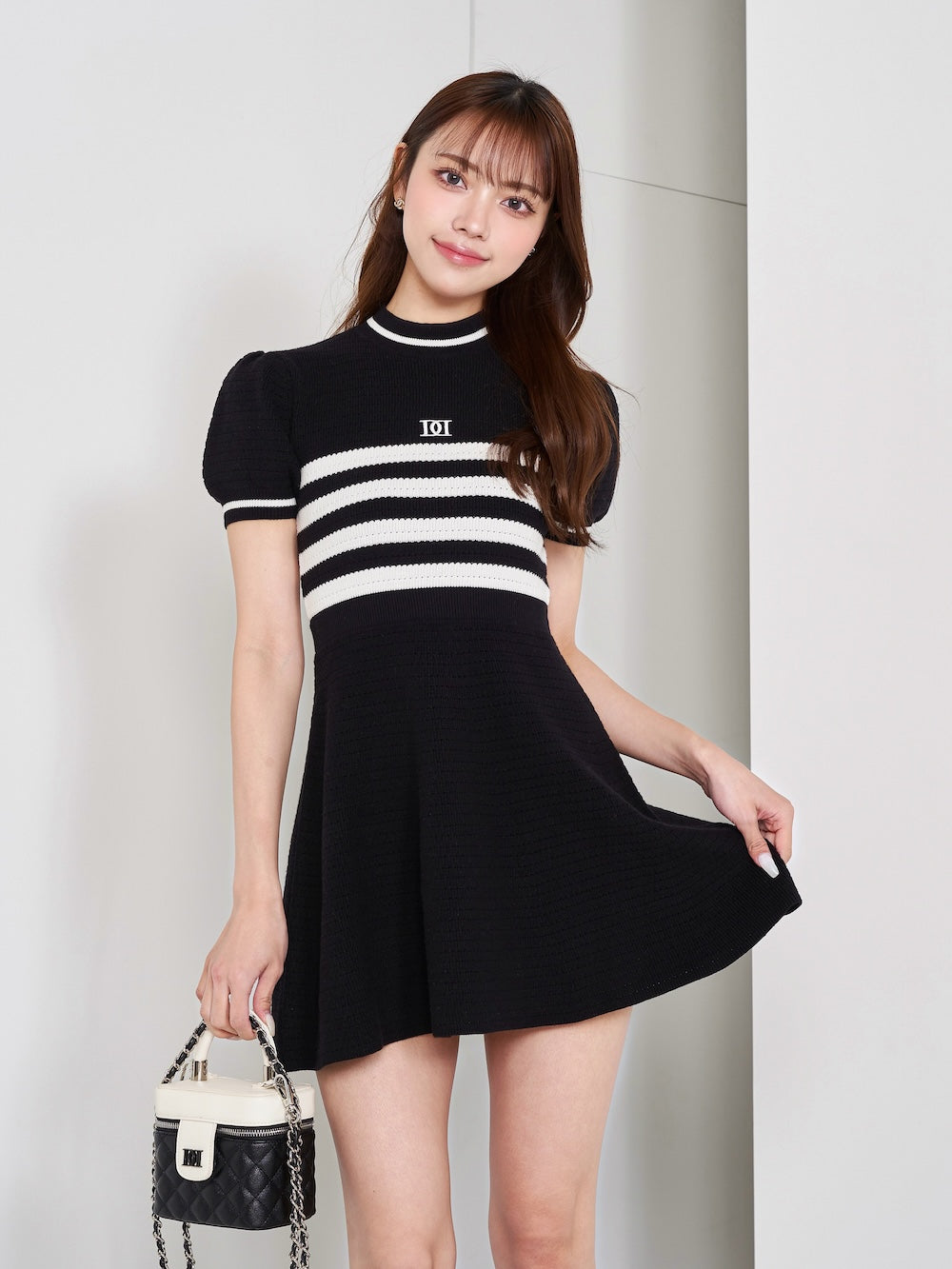 ボーダーニットフレアミニワンピース – Darich (ダーリッチ)