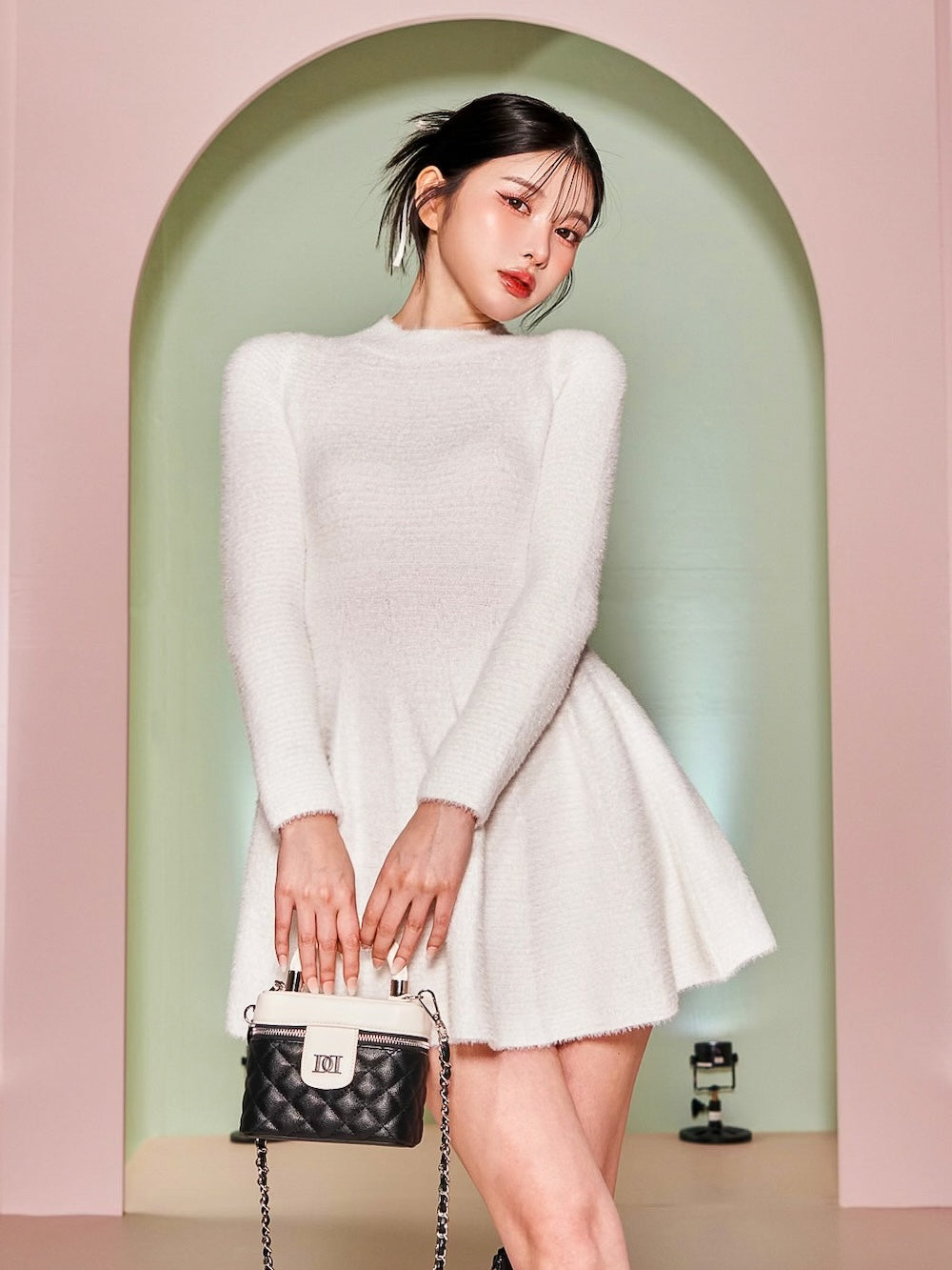 ラメシャギーニットミニワンピース – Darich (ダーリッチ)