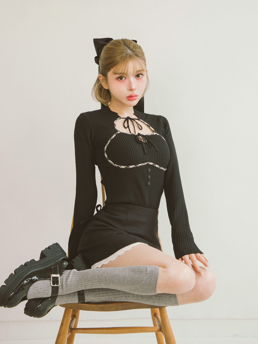 フロントオープンリブニットトップス – Darich (ダーリッチ)