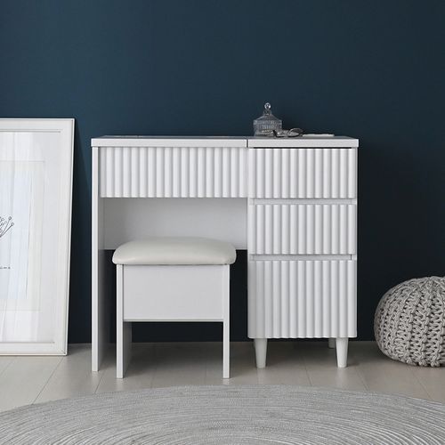 ALAN ドレッサー 80cm幅 ALN70-80D WH 4FUL ドレッサー