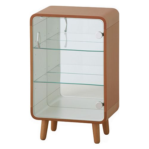 コレクションシェルフ 背面ミラー仕様 PT-611BR 東谷 収納ラック S