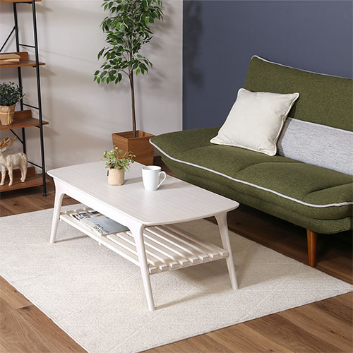 引出し付きセンターテーブル WH 98072 不二貿易 木製テーブル