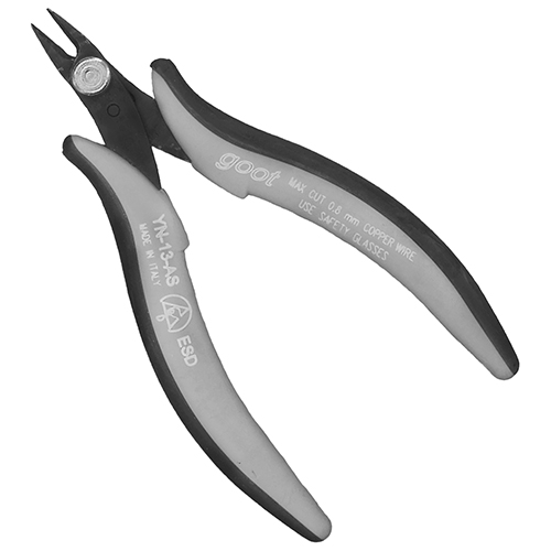 精密ニッパー フラットカット 静電対策品 YN-13AS グット ホビー