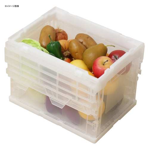 ハード折りたたみコンテナフタ一体型 HDOH-20Lクリア アイリスオーヤマ