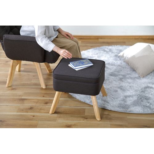 収納付オットマン FAC-OT アイリスオーヤマ ソファー ファブリック生地