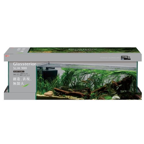 グラステリアサイレント900スリム GEX ガラス水槽セット