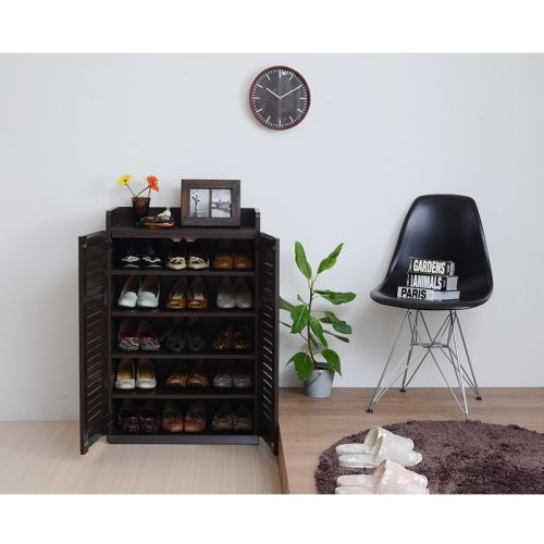 シューズラック 下駄箱 靴箱 ワイド 幅60cm 大容量 SGT-0101-DB JK