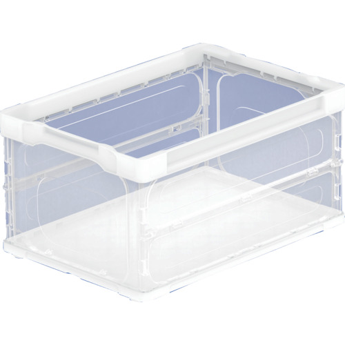オリコン 薄型軽量折りたたみコンテナ40L 透明 TRLS40TM TRUSCO