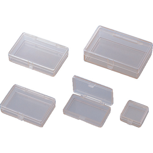 ヒンジ付角型ケース(帯電防止)H-5N型 (10個入) 1940725 AS パーツ