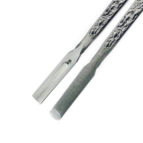 安来鋼白紙付槌目入共柄彫刻刀 7本組 龍 清玄(河清) 彫刻刀