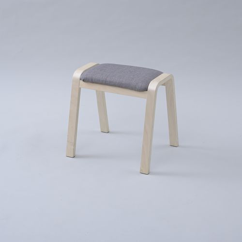 曲木スクエアスツール ECF-396T(GY) 山善 座椅子 | ホームセンター通販