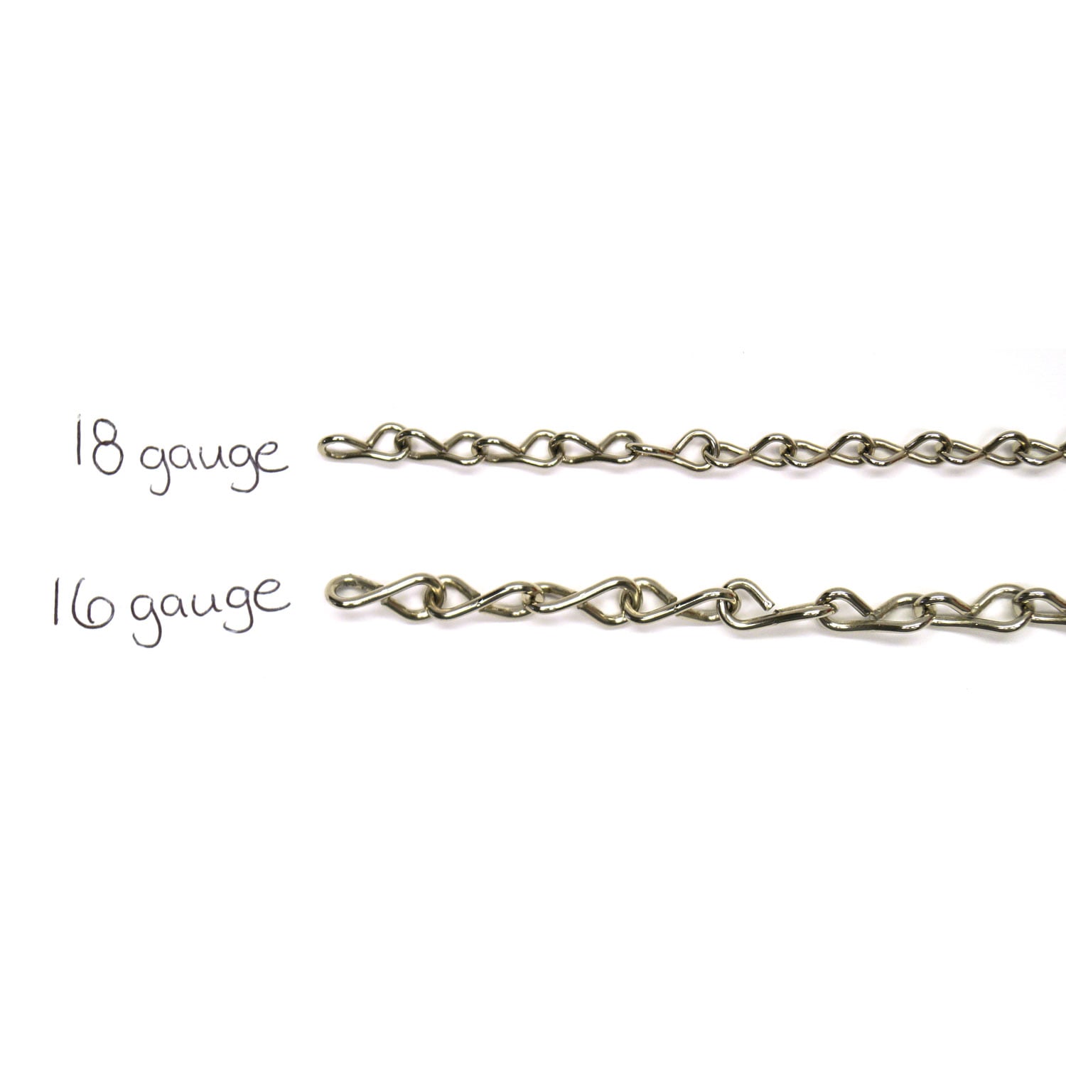 18 Gauge Nickel Jack Chain - 1 Ft | Delphi Glass