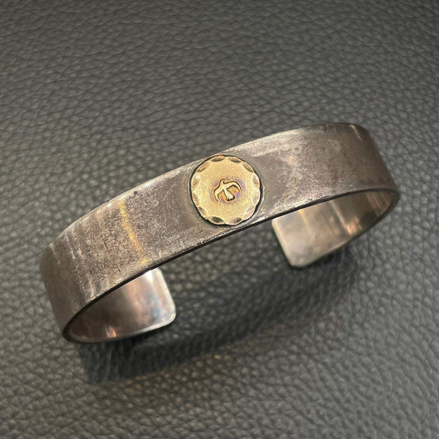 ゴローズ goro's [OLD][希少]平打ちブレス(M)※メタル歪※12タタキ