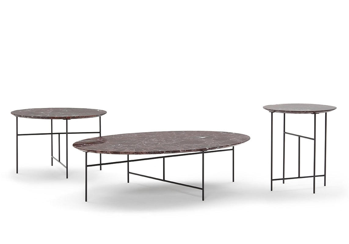 Collection of modern designer side tables Sen | De Padova