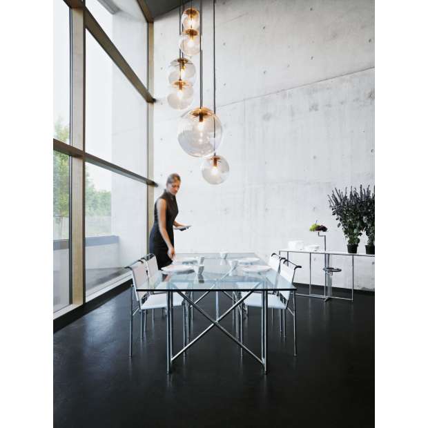 Rivoli Side Table, White high-gloss Classicon by Eileen Gray, 1928